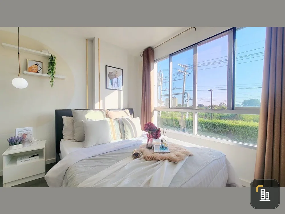 For rent, D Condo Campus Resort, ABAC Bangna, Abac, beautiful room, very livable, just carry your bags and move in.
