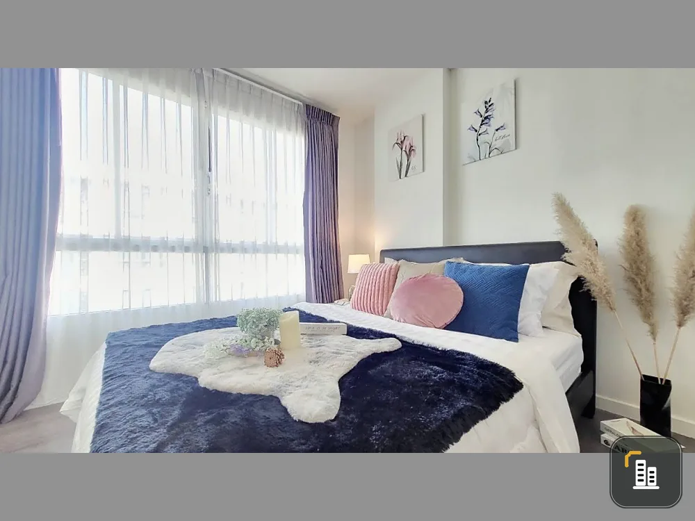 For rent, D Condo Campus Resort, Abac Bangna, Abac, just come and move in. The room is very nice.