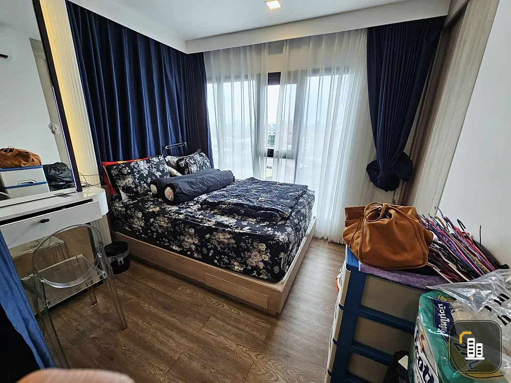 Urgent sale!! Condo Modiz Sukhumvit 50, 9th floor, Building A, private corner room, built-in furniture, hurry and own it now!!