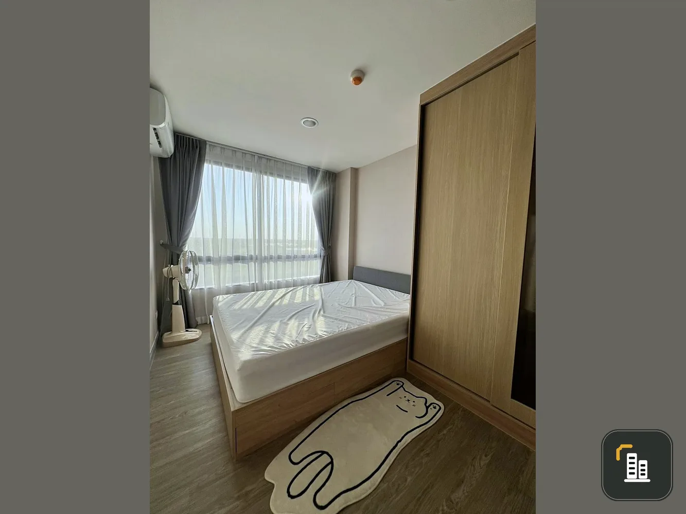 Condo for rent, Police Suksawat 64, large room, lots of space for exams, great price, not booking is making a big mistake.