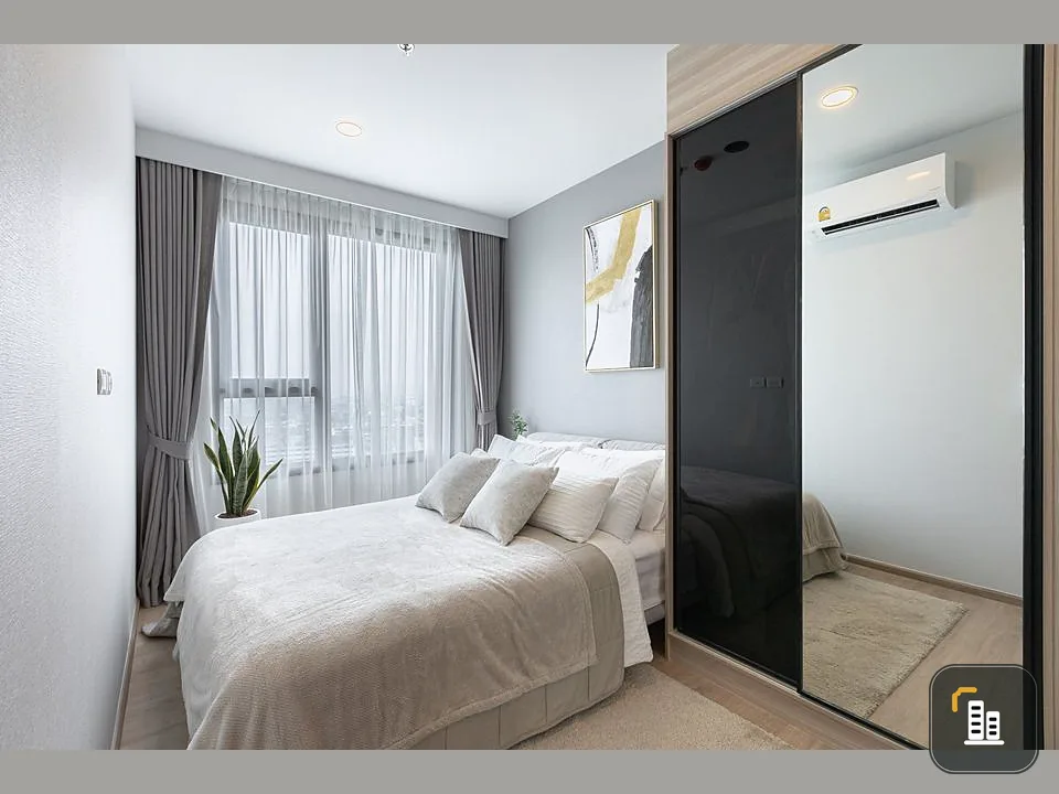 Condo for sale Chewathai Kaset Nawamin, decorated with built-in minimalist style, minimalist, good room location. Sai Mu must hurry.