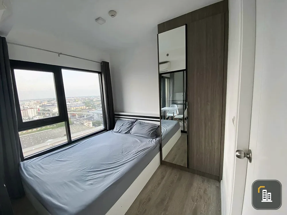 For sale, for rent, Kensington Sukhumvit-Theparak, 17th floor, very beautiful city view, fully furnished, all in one place, hurry and reserve now.