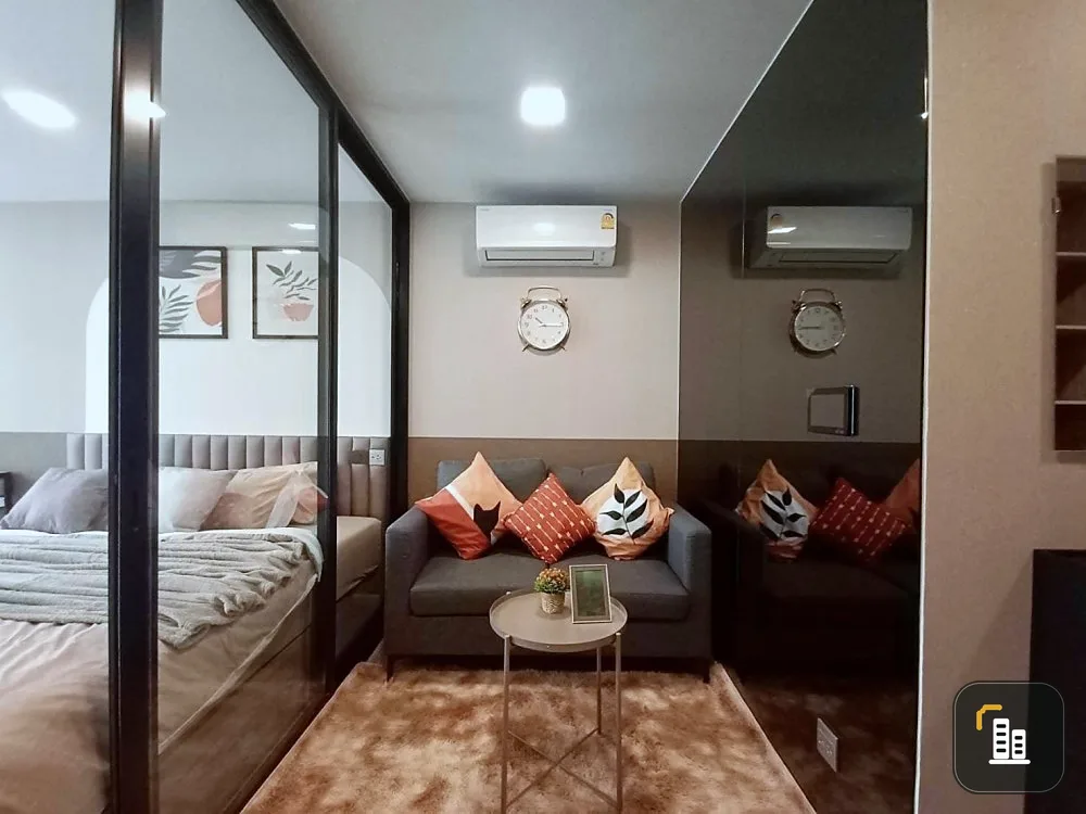 For rent, Cave Town Colony, 7th floor, high floor, swimming pool view. Comes with complete decorations. Book now, don't miss out.
