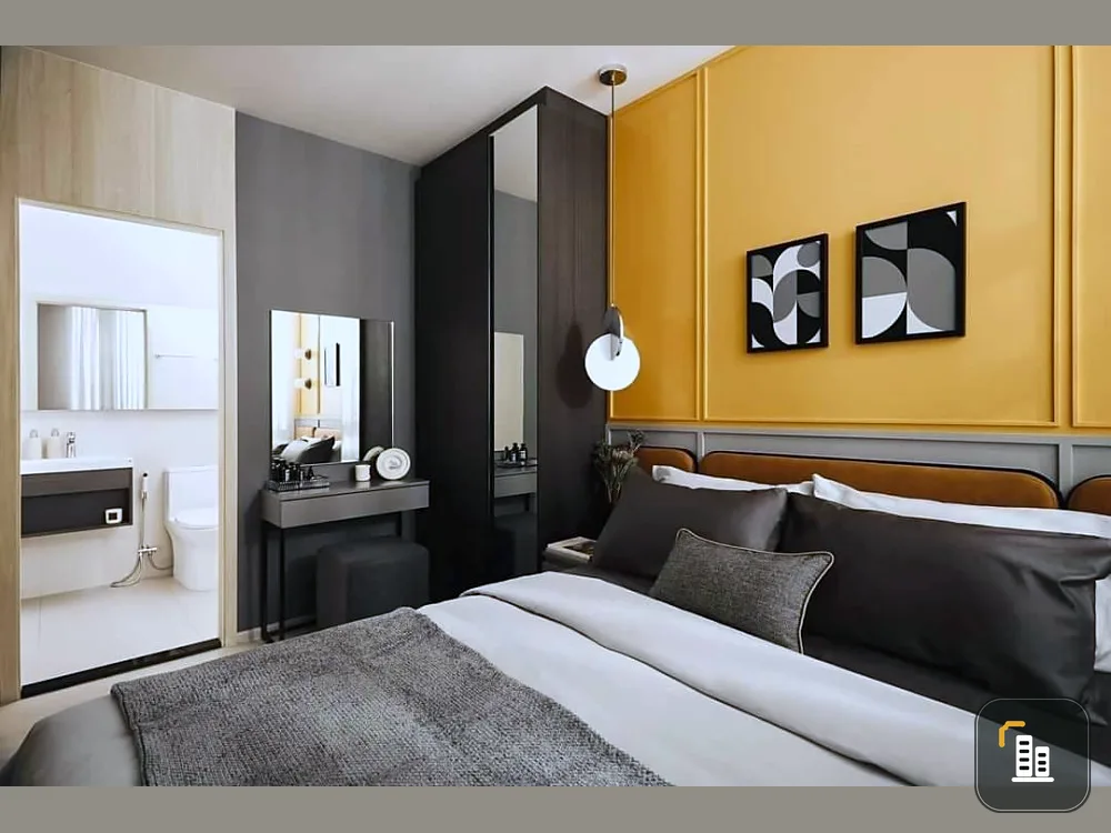 Selling down payment project Nue Noble Ratchada - Lat Phrao, corner room, 20th floor, open view, not too expensive, buy now.