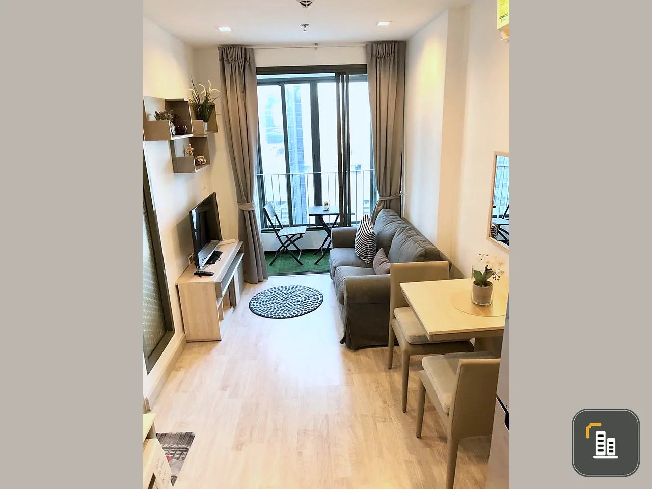 For sale: Ideo Mobi Rama 9, 25th floor, G Tower view, well decorated room. Divided into proportions, hurry and reserve now.