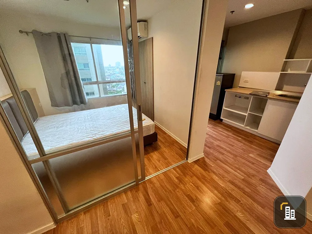 Condo for sale, Lumpini Ville Nakhon In-Riverview, Building B, 12th floor, garden view, fully furnished, just drag your bags in.