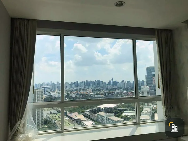 Condo for sale TC Green Rama 9, corner room, fully furnished, 1 bedroom, 1 bath, spacious room, ready to book