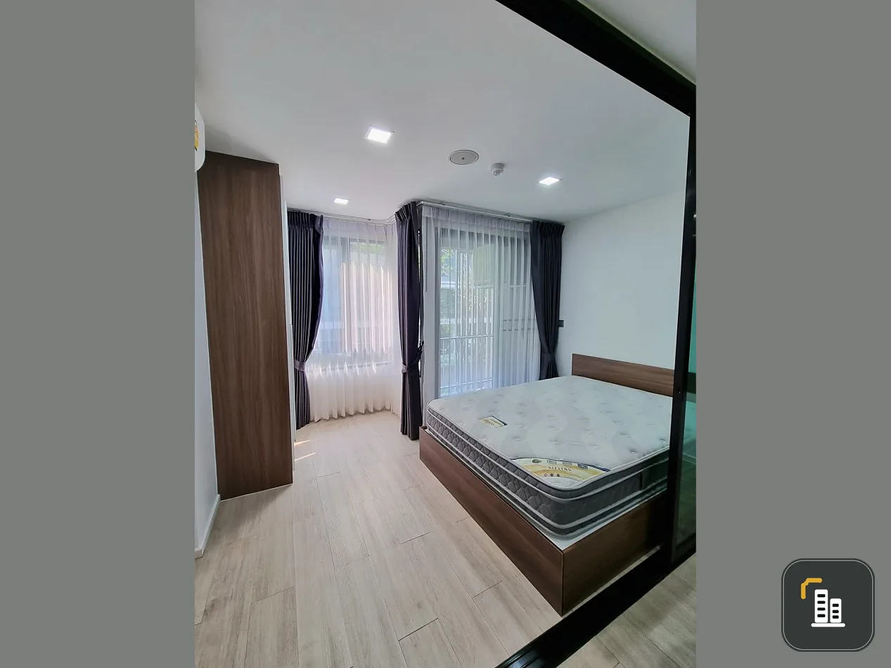 Condo for rent, Atmoz Lat Phrao 71, partitioned room, reasonable price, decorated, ready to move in, don't wait.