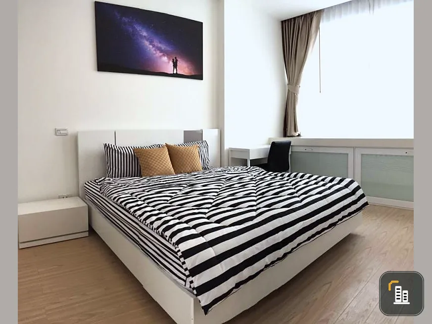 For rent, TC Green Rama 9, spacious room, comfortable, with the best view, fully furnished, but you can move in.