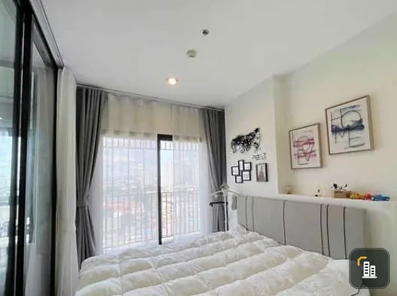 For sale: Niche Mono Charoen Nakhon, 12A floor, Chao Phraya Curve view, beautiful room, fully furnished, ready to move in. Book now, don't miss it.