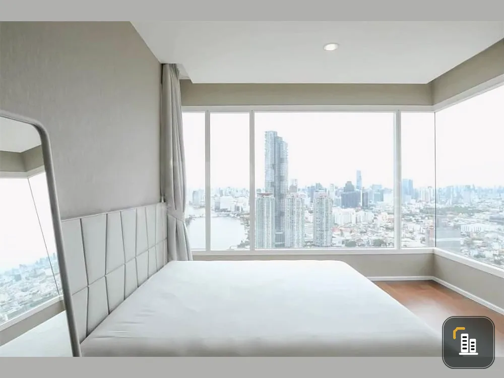 For sale: Maenam Residence, 37th floor, Chao Phraya River view, fully furnished, ready to move in. Book now, don't wait.