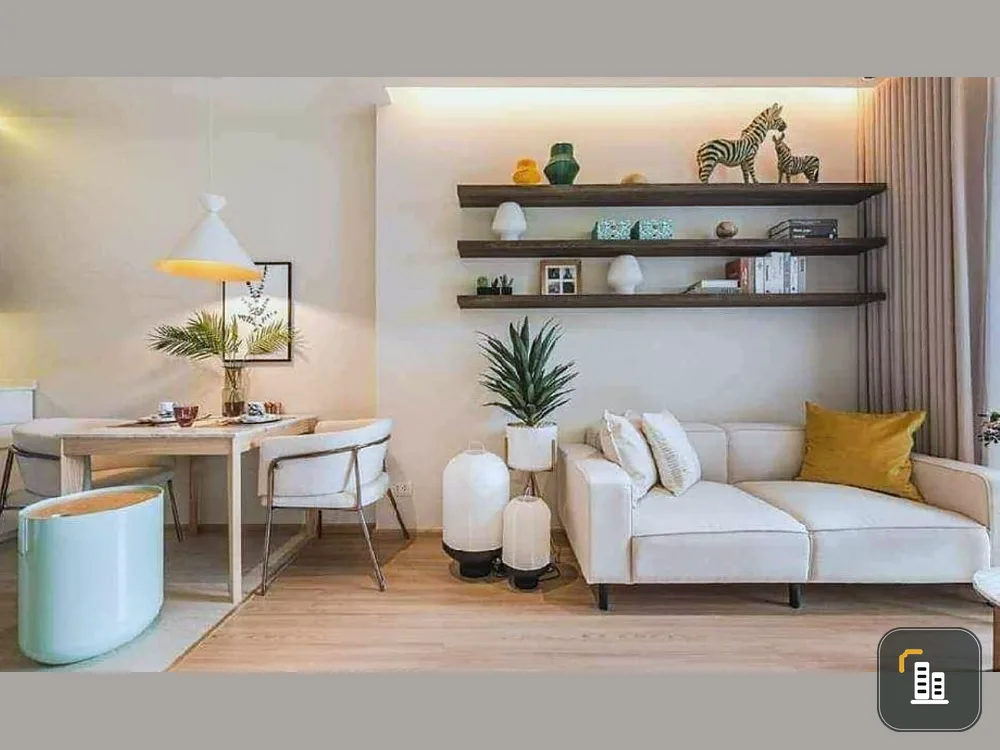 Selling down payment on Skyrise Avenue Sukhumvit 64, 28th floor, Chao Phraya River view, nice room. If interested, hurry and reserve now.