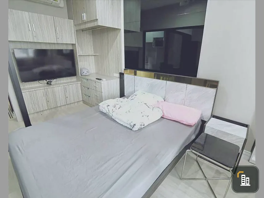 TC Green Rama 9 Studio room for rent, 1 bathroom, fully furnished, ready to move in. Hurry and take over