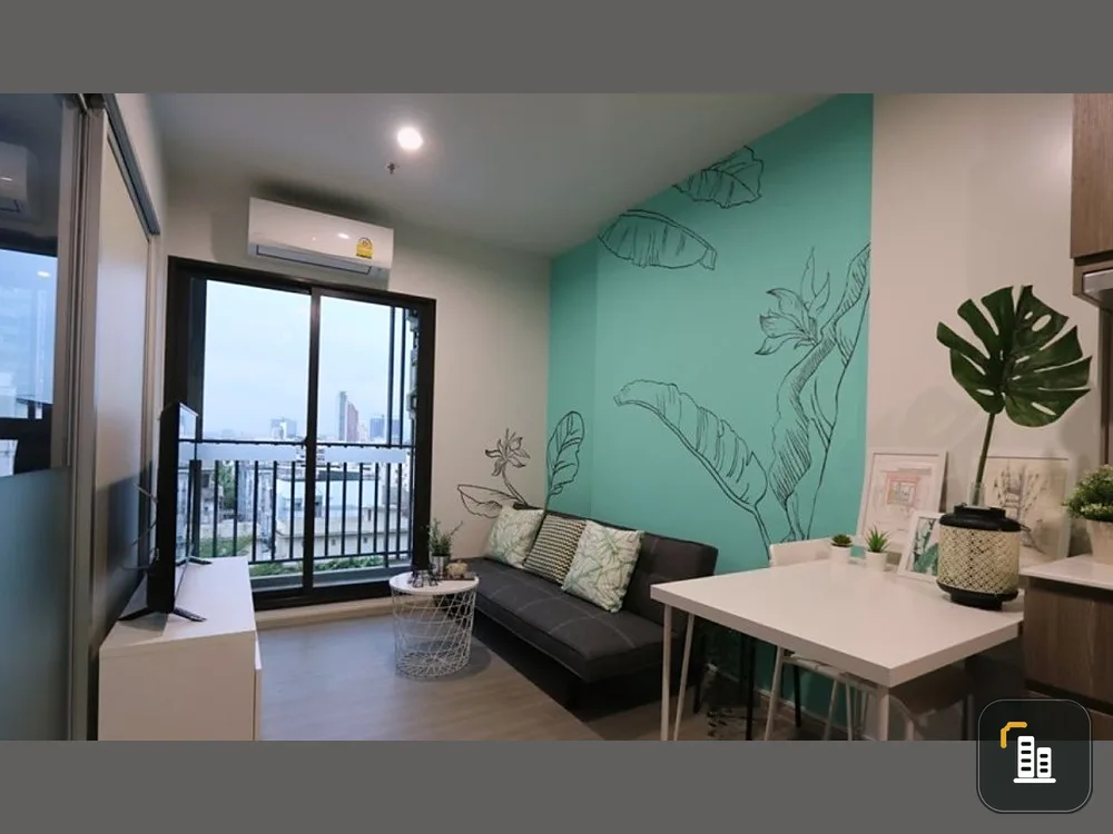 For rent, The Parkland Charan-Pinklao, north side, nice room, fully furnished, unblocked view, if interested, book now.