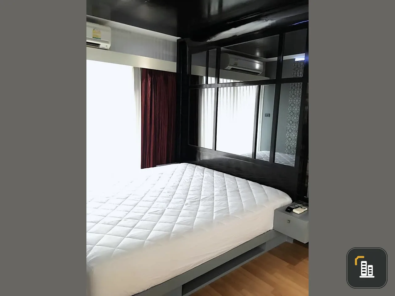For rent, U Sabai Rama 4-Kluaynamthai, 7th floor, spacious room, large built-in wardrobe, book now.