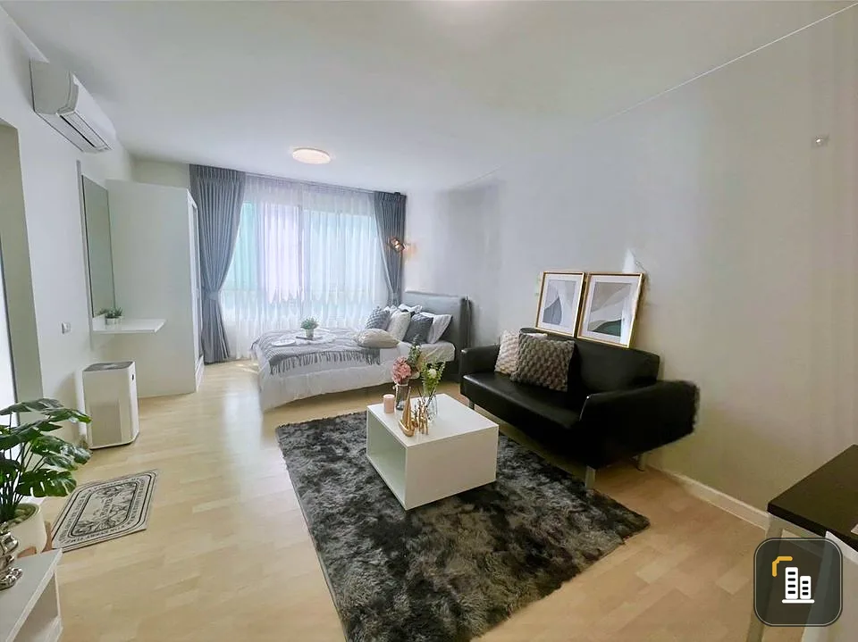 For sale: D Condo Ramkhamhaeng 64, Building B, 8th floor, comes with complete decorations. Book now before it slips away.