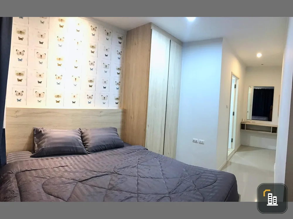 For sale and rent, Lumpini Park Beach, Jomtien (Jomtien), room decorated with bright walls. Complete set of furniture If you don't reserve, you'll mis