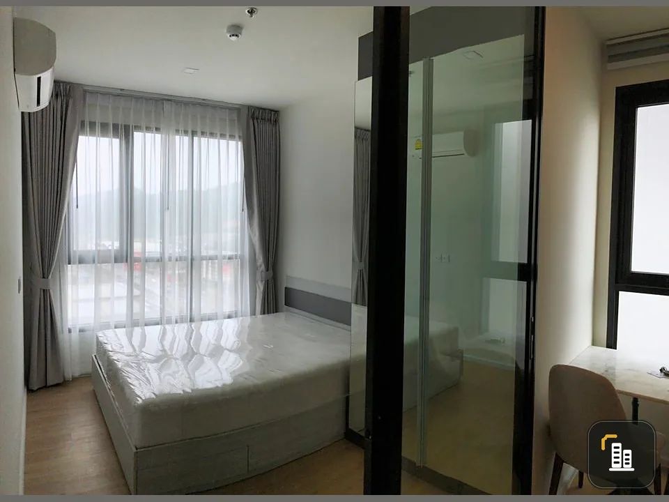 Selling at a loss, Notting Hill, Laem Chabang-Sriracha, high floor, beautiful view, north balcony, great price, hurry up and buy, don't wait.