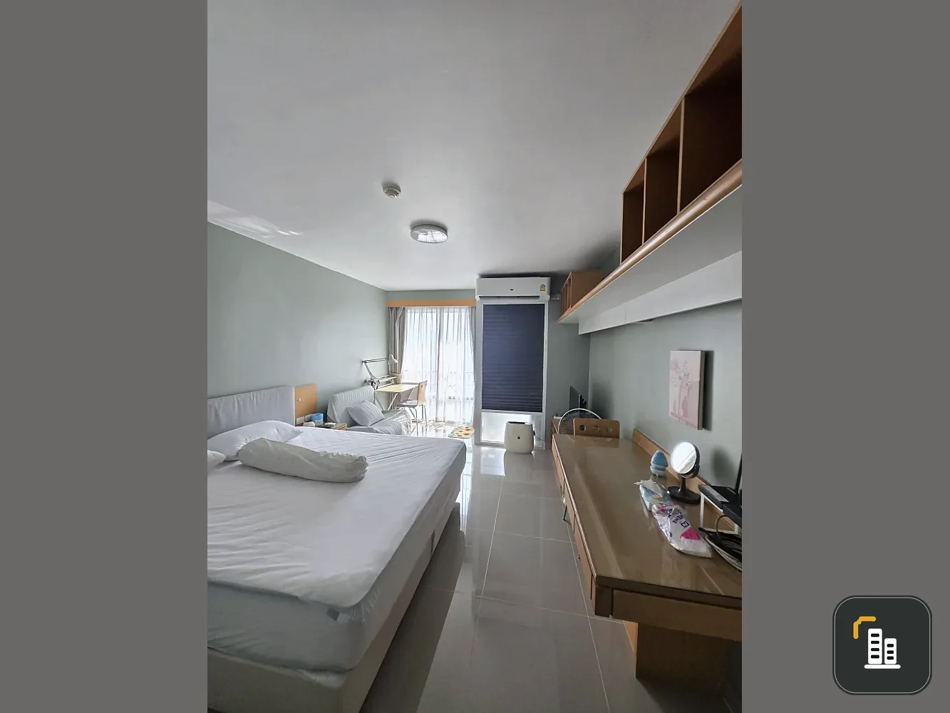 Condo for rent: I-House Rama 9-Ekkamai, studio room with furniture + complete set of electrical appliances. Book now.