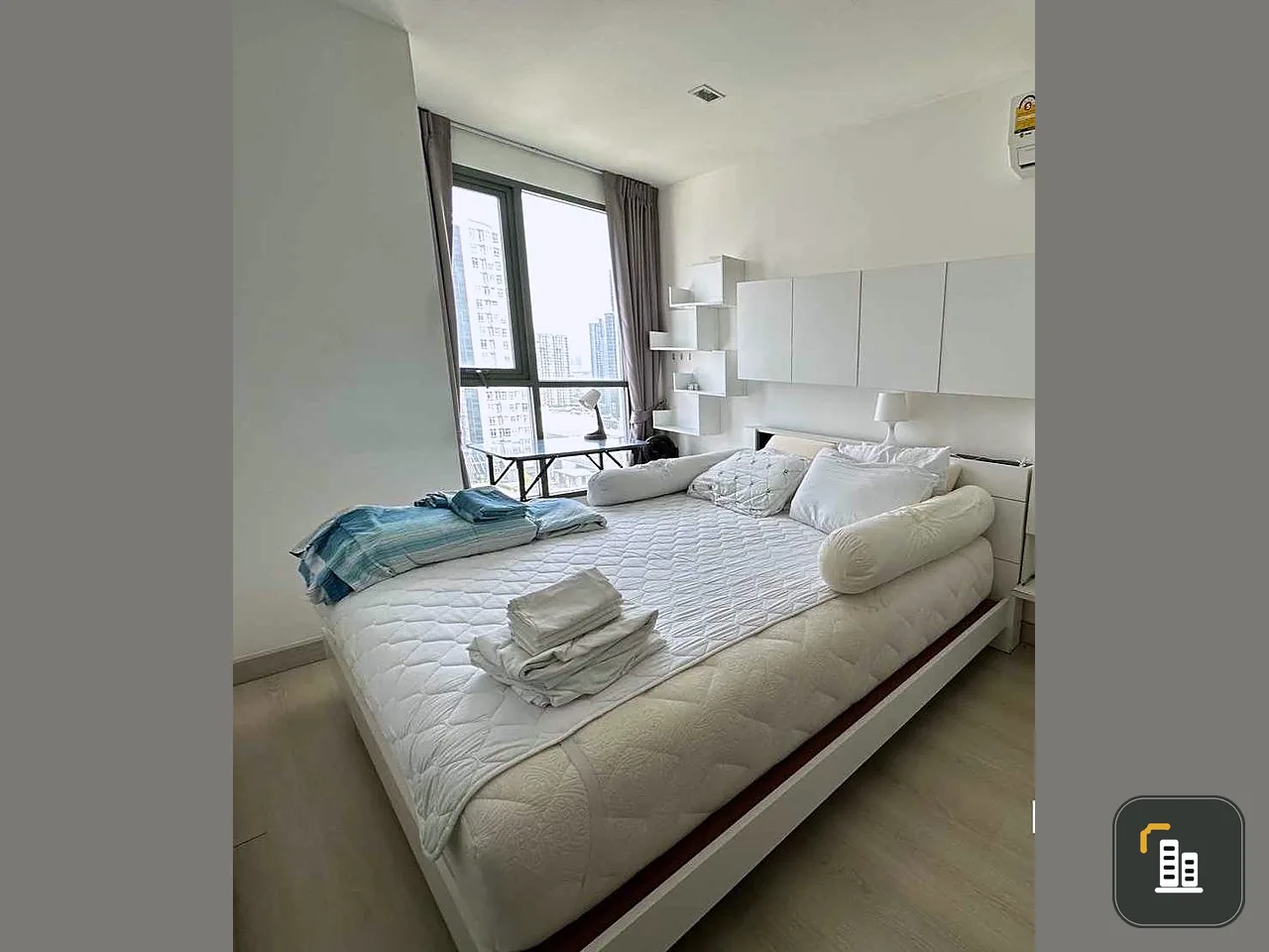 Condo for sale, Ideo Mobi Sukhumvit 81, 21st floor, fully furnished, clean, beautiful view, hurry and move in quickly.