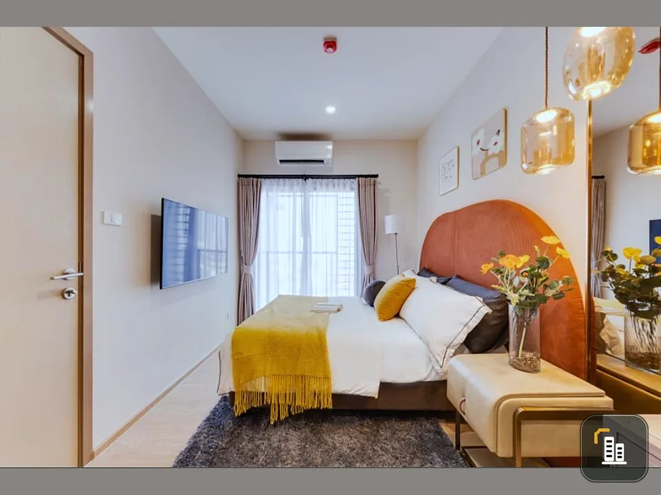 Condo for sale NA REVA CHAROENNAKHON on the 9th floor, view of Asiatique, room facing north, not exposed to the sun, book now.
