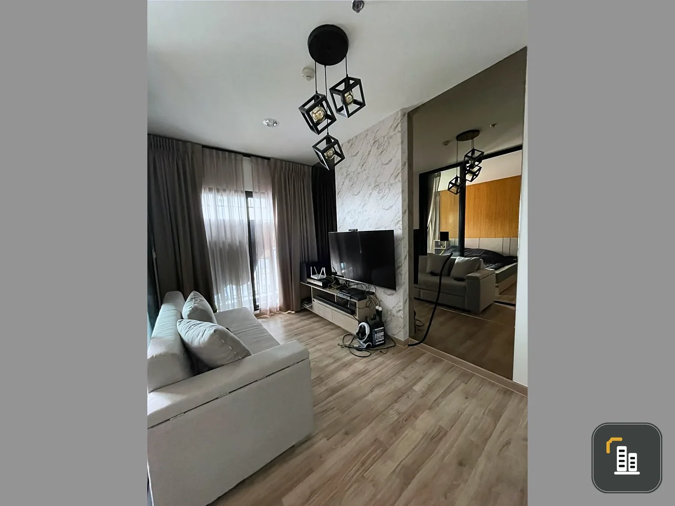 Condo for sale, Niche Mono Charoen Nakhon, corner room, no other rooms included, near Icon Siam, don't miss it.