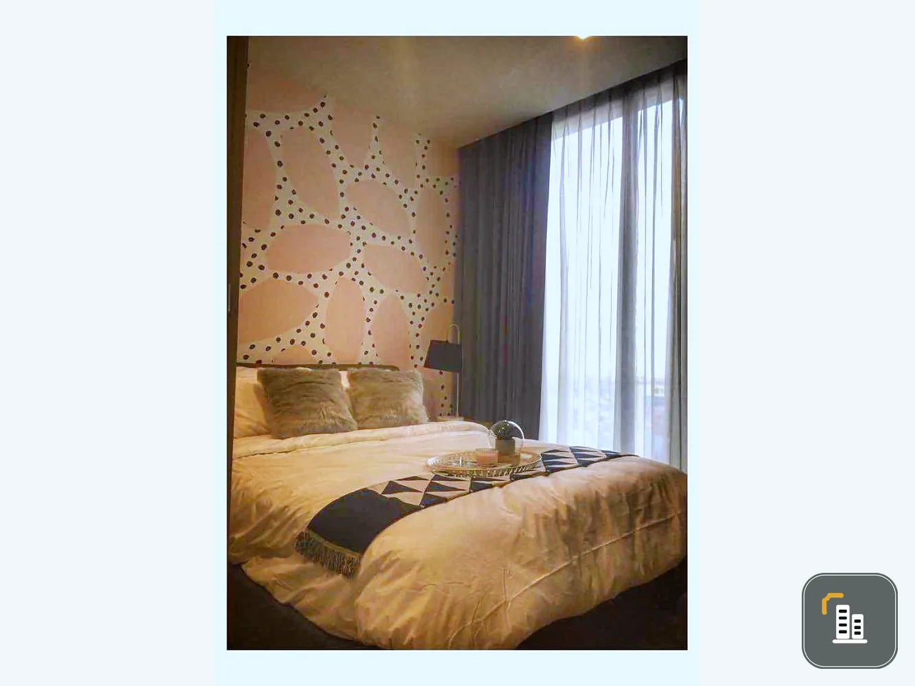 For sale: The Line Chatuchak-Mochit, 35th floor, street view, no buildings blocking it, fully furnished, decorated, ready to move in. Reserve now.
