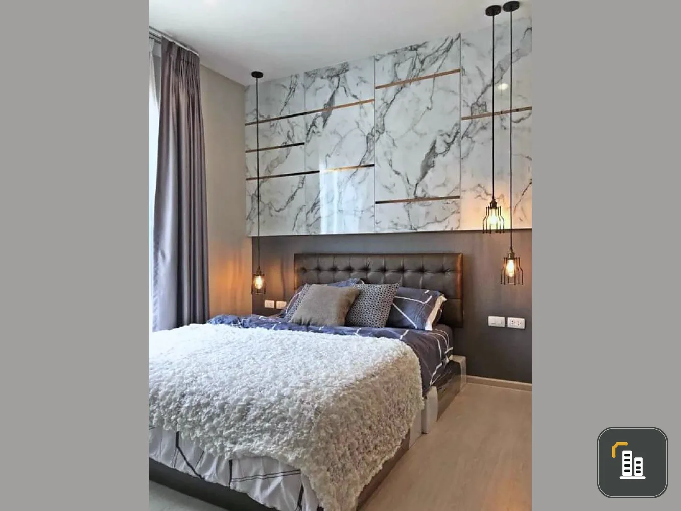 This room must stop to see Sale !! Rhythm Asoke, built-in wall, very luxurious marble, premium furniture, whole room, urgent interest