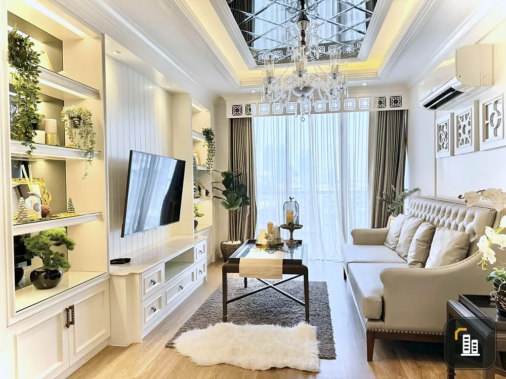 For sale or rent, Park 24 Origin Phromphong, luxuriously decorated, giving the feeling of being in a mansion. Good like this, don't miss it.
