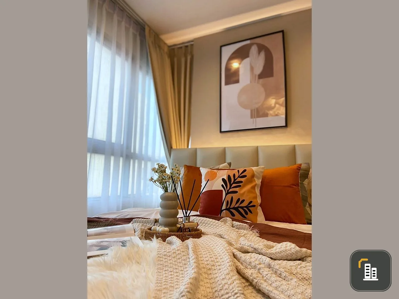 Dcondo Rattanathibet for sale, beautifully decorated room, minimalist style, corner room, very private, don't miss this price.