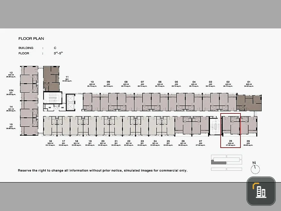 Selling down payment New Cross Khu Khot Station, Building C, 3rd floor, nice project, great location, interested in owning it, reserve quickly.
