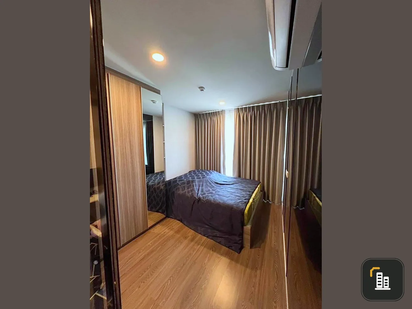 For sale: The Origin Ramintra 83 Station. The room is divided into proportions. Nicely decorated. Separate kitchen. Good like this. Book now.