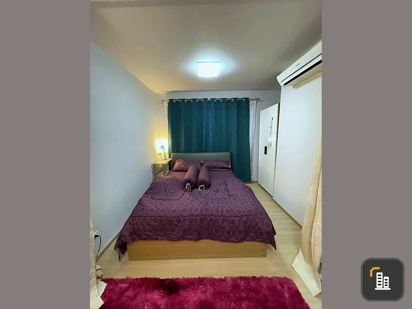 For sale: Plum Condo Samakkhi, room ready to move in Complete set of furniture Don't postpone it. Hurry and reserve now.