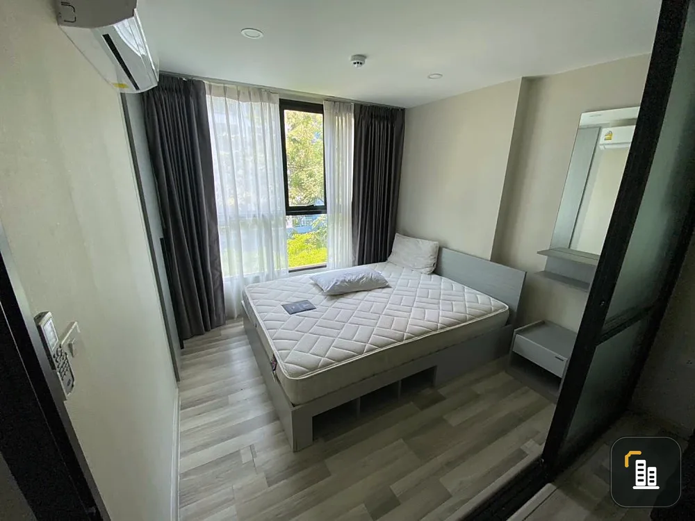 For sale, for rent, The Cube Premium Ratchada 32, simply decorated room, very livable, with a pool view, hurry and reserve now!
