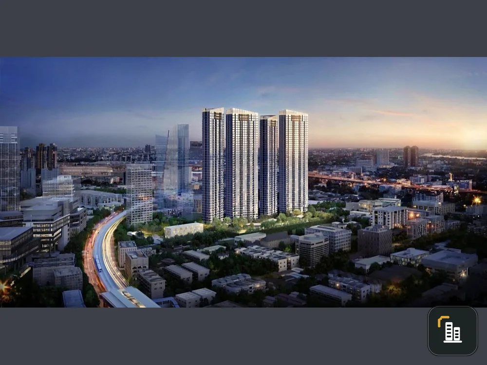 Selling down payment SKYRISE AVENUE Sukhumvit 64, 2 bedrooms, 2 bathrooms, north direction, city view, unblocked view, must reserve now.