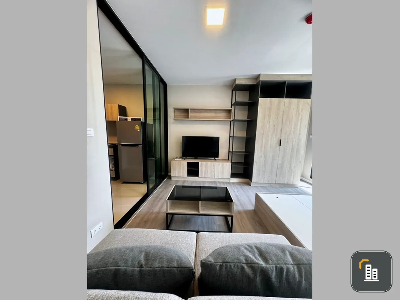 For sale: D Condo Hideaway Rangsit Phase 4, 4th floor, comes with complete decorations, ready to move in. Book now, don't miss it.