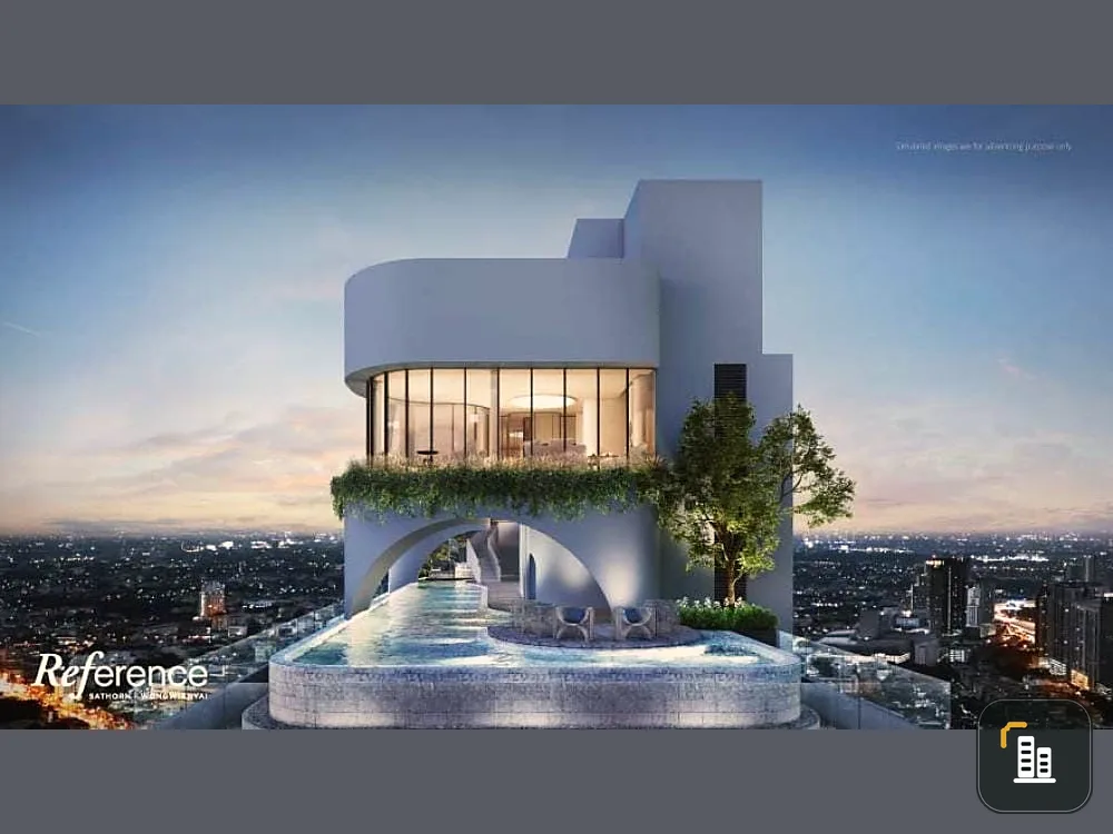 Selling down payment on the Reference Sathorn-Wongwian Yai project, 36th floor, high view, hurry up and take ownership here.