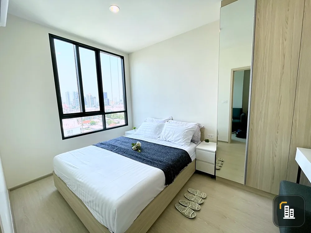 Condo for rent, New Noble Ratchada - Lat Phrao, city view, open view, no buildings blocking the view, west.