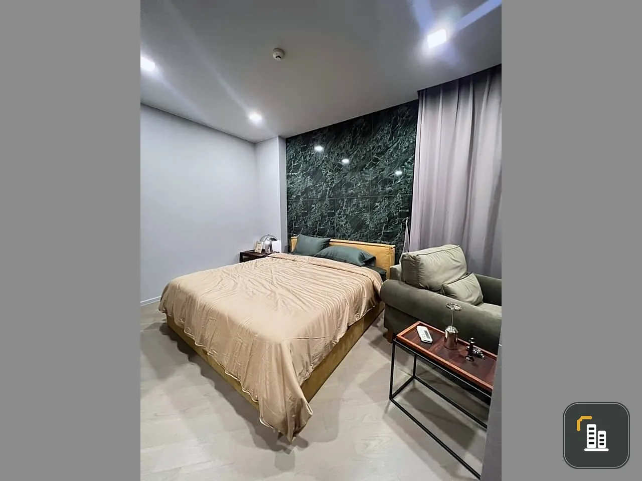 For rent: Ashton Residence 41, a room decorated simply and elegantly, looks expensive, nice built-ins, nice furniture, don't miss it.