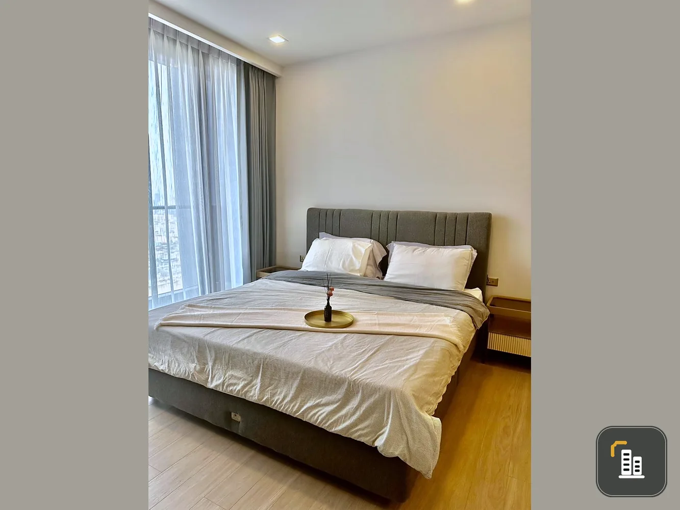 Condo for rent, One Nine Five Asoke-Rama 9, decorated room, ready to move in. Complete in one place Hurry and reserve before you miss out.