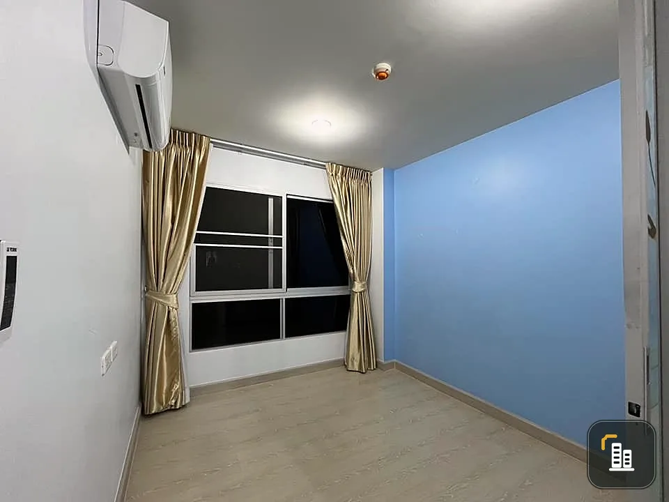 For sale: Niche ID Sukhumvit 113, empty room, open and airy. Decorate the wall to be pleasing to the eye Room renovation line, reserve quickly.