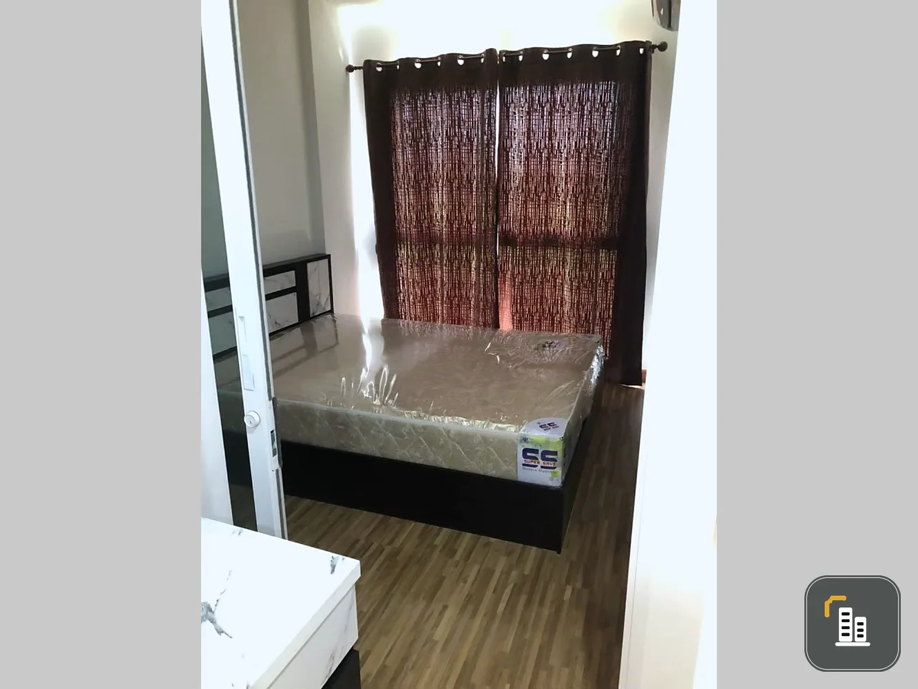 Condo for sale, The Iris Bang Yai, divided into separate rooms, 3rd floor, not very high, complete here, let me tell you, you don't miss it.