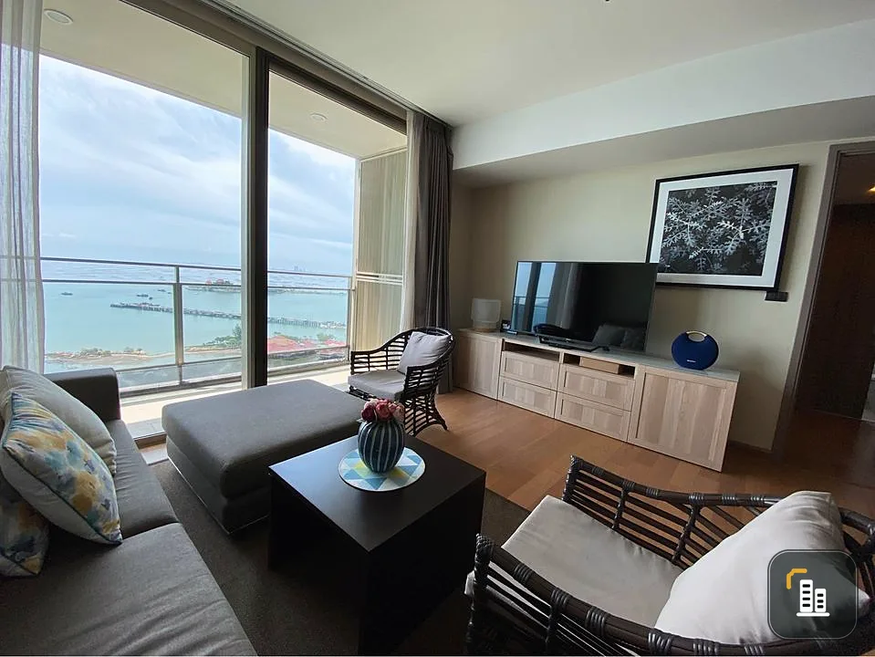 For rent: Marina Bayfront Sriracha, 17th floor, very beautiful sea view. Well decorated, beautiful and inviting, don't miss it.