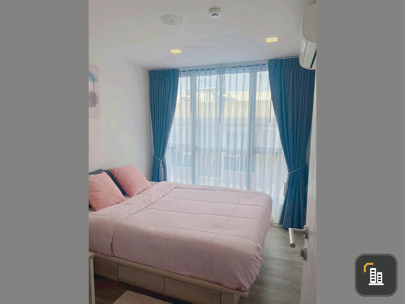 For rent Atmoz Ratchada-Huai Khwang Nicely decorated Complete set of furniture + electrical appliances. Reserve now.