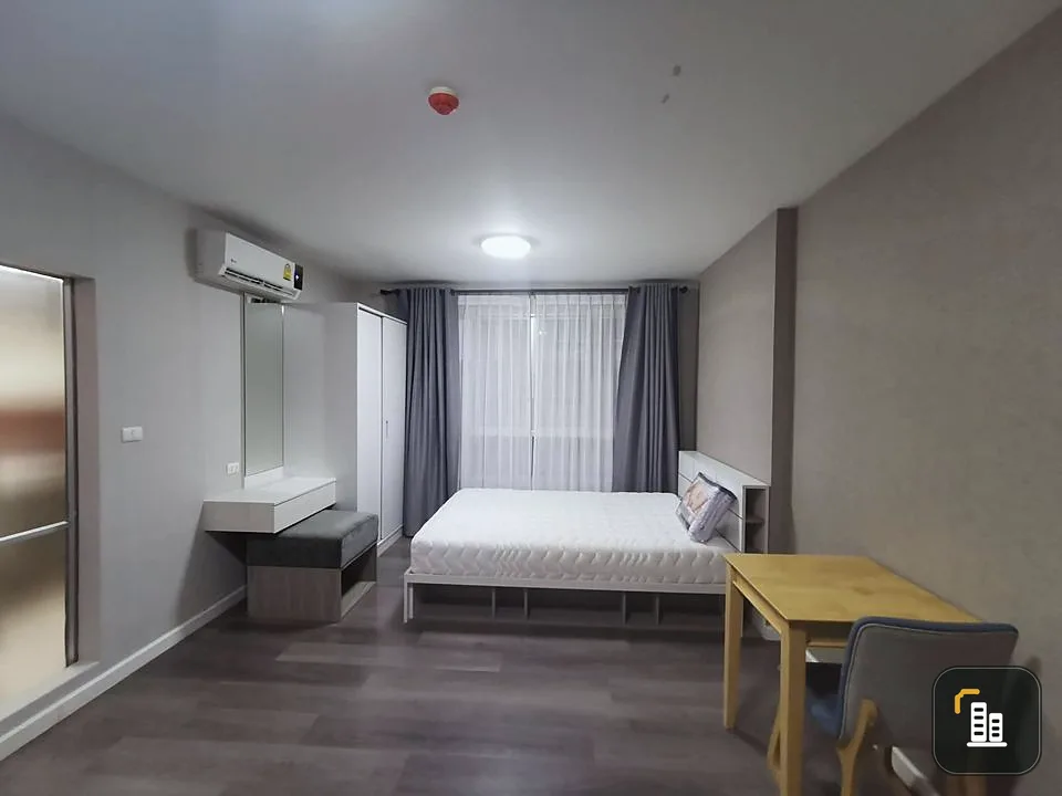 For rent, D Condo Campus Rangsit Phase 2, comes with complete decoration. Let me tell you, don't miss it, hurry up.