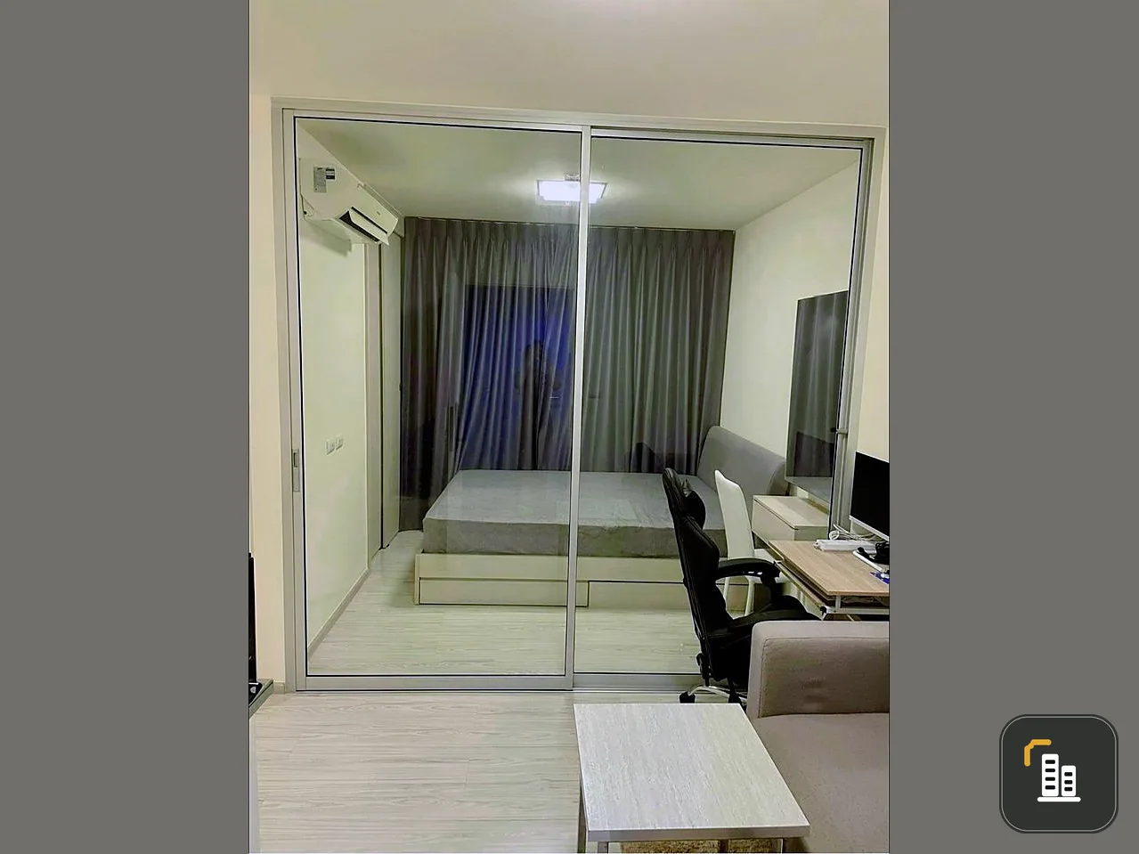 For sale: Aspire Rattanathibet, 2 rooms divided into proportions, fully decorated, high view, ready to move in, don't miss it.