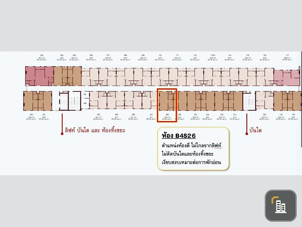 Selling down payment New Core Khu Khot Station, good project, Fully Furnished, hurry to reserve and own it.