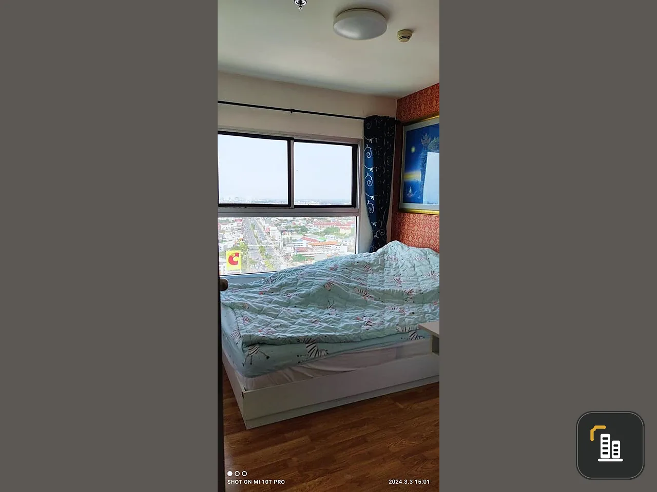 Condo for sale, The Trust, South Pattaya, high floor, sea view, divided room, fully furnished, all in one place.
