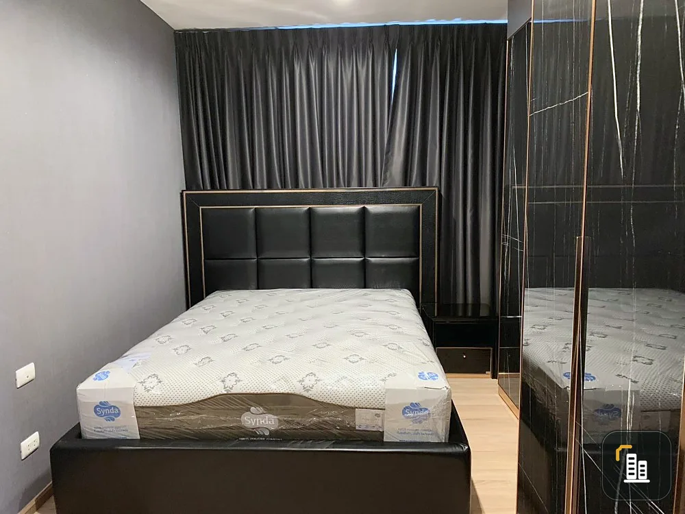 For sale: The Base Garden RAMA 9, 5th floor, room decorated with every piece of good furniture. The sofa is very comfortable. Hurry and reserve it.