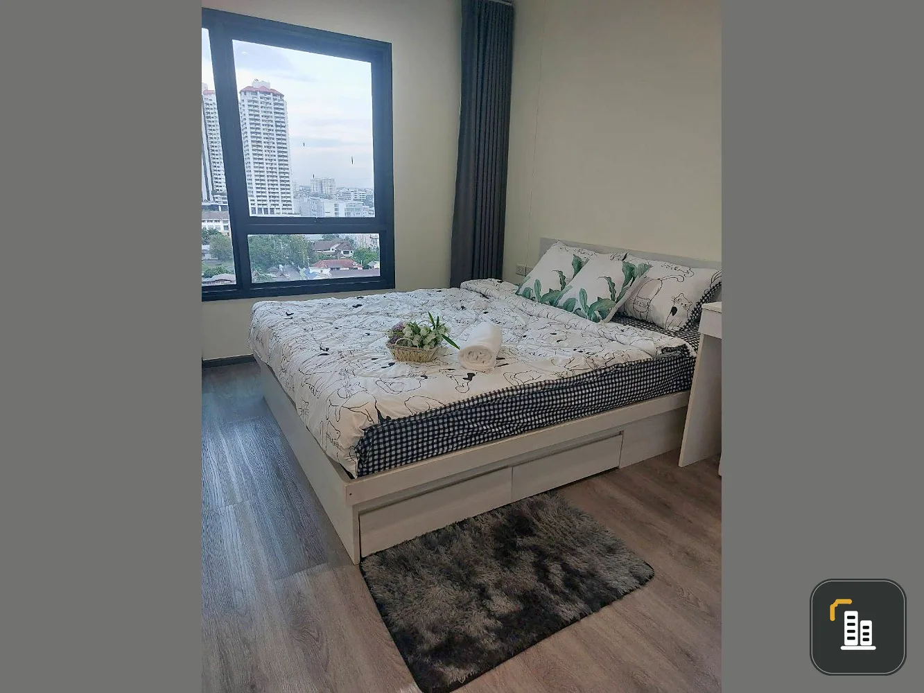 Rich Park Triple Station for sale, complete furniture and electrical appliances, beautiful room, ready to move in, reserve quickly.